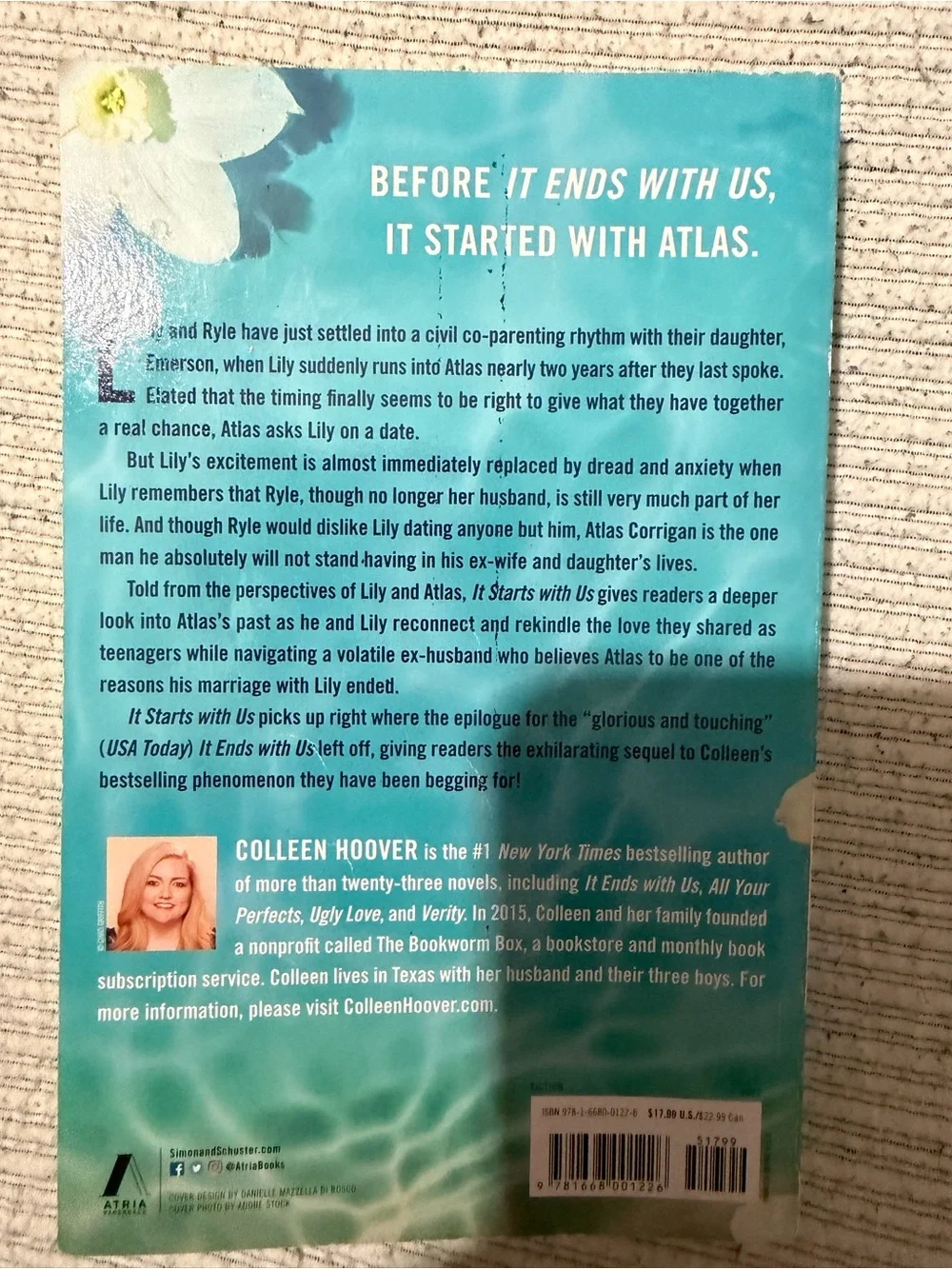 'It Starts With Us' Paperback Novel - Blue Cover